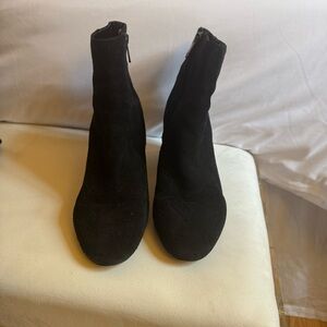 Sam Edelman Suede Black Ankle Boots